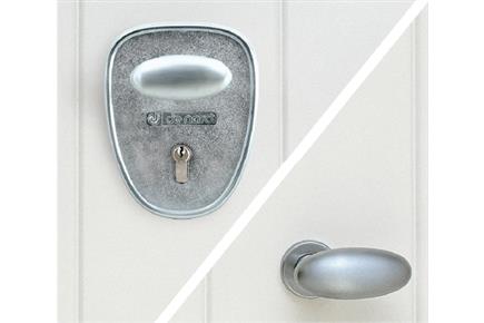 Ottone satinato acciaio con placca